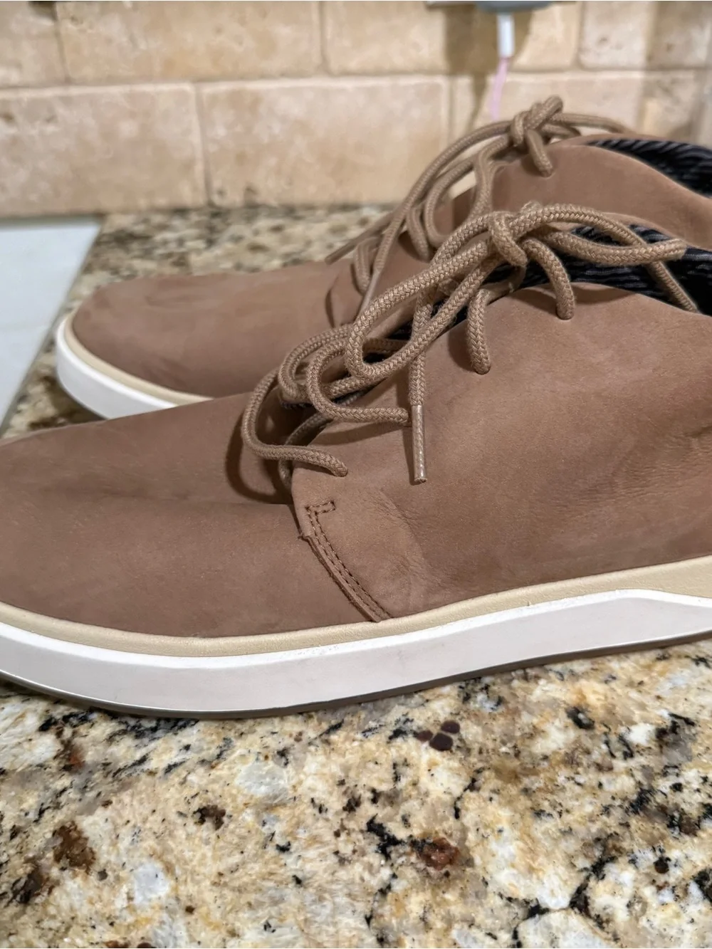 OluKai Men's Chukka Boots in Taupe